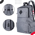 thumbnail image 4 of Mochila Techzone Gris True Porta Laptop 15.6 Pulgadas Puerto Usb, 4 of 8
