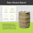 thumbnail image 2 of Good Ideas Rain Wizard 50 Gallon Plastic Rain Barrel Water Collector, Khaki, 2 of 9