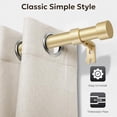thumbnail image 4 of Curtain Rods for Windows 32 to 144, Gold Curtain Rod, Adjustable 1 Inch Heavy Duty Outdoor/Indoor Modern Drapery Pole, 32"-144", 4 of 8
