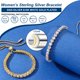 thumbnail image 4 of Pulsera de tenis TUHE Moissanite, 1.52 quilates, chapada en oro blanco de 18 quilates, 4 of 9