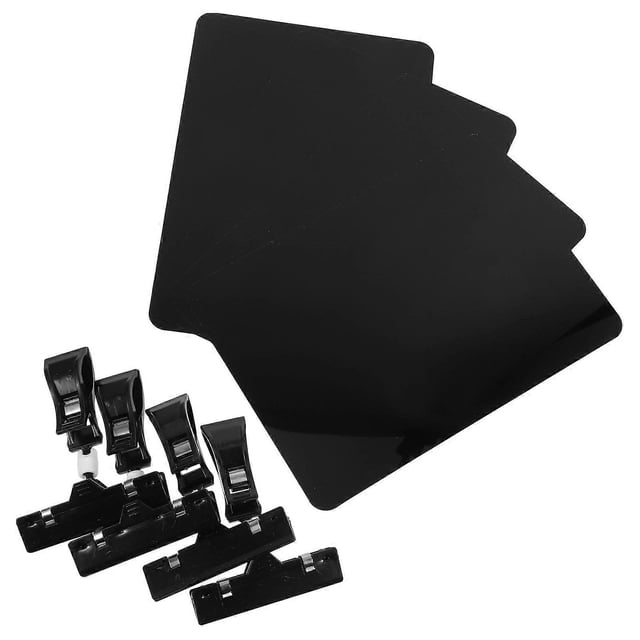Plastic Chalkboard Sign Clip for Retail Display 4Pcs Mini Writable Tags for Store