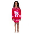 thumbnail image 5 of Hello Kitty Girls Holiday Sweater Dress with Long Sleeves, Sizes 4-12, 5 of 10