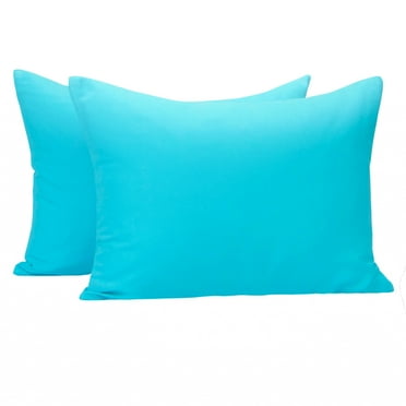 Ntbay 2 Pack Microfiber Toddler Pillowcases, Ultra Soft Travel Pillow Covers with Zipper Closure, 13" x 18", Blue