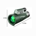 thumbnail image 3 of SPOORYYO 12x50 Monocular Telescope with Tripod and Phone Clip, HD Vision, Low Light Night Vision, Waterproof & Shock-Resistant for Bird Watching, Hiking, Hunting - Green, 3 of 9