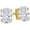 14K Yellow Gold, variant on HDD 2 to 6 Carat IGI Certified LAB GROWN Diamond Earrings 4 Prong Screw Back Luxury Collection (D-E COLOR, VVS1-VVS2 CLARITY) 14K White Gold 1 Carat Emerald Shape