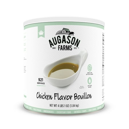 Augason Farms Chicken Flavor Bouillon 4 lbs 1 oz No. 10 Can