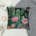thumbnail image 2 of Chilfamy Tropical Cactus Tree Flower Print Throw Pillow Covers Fashion Throw Pillow Case Soft Couch Pillows Decorative Square Pillow Covers for Sofa Living Room, 2 of 5
