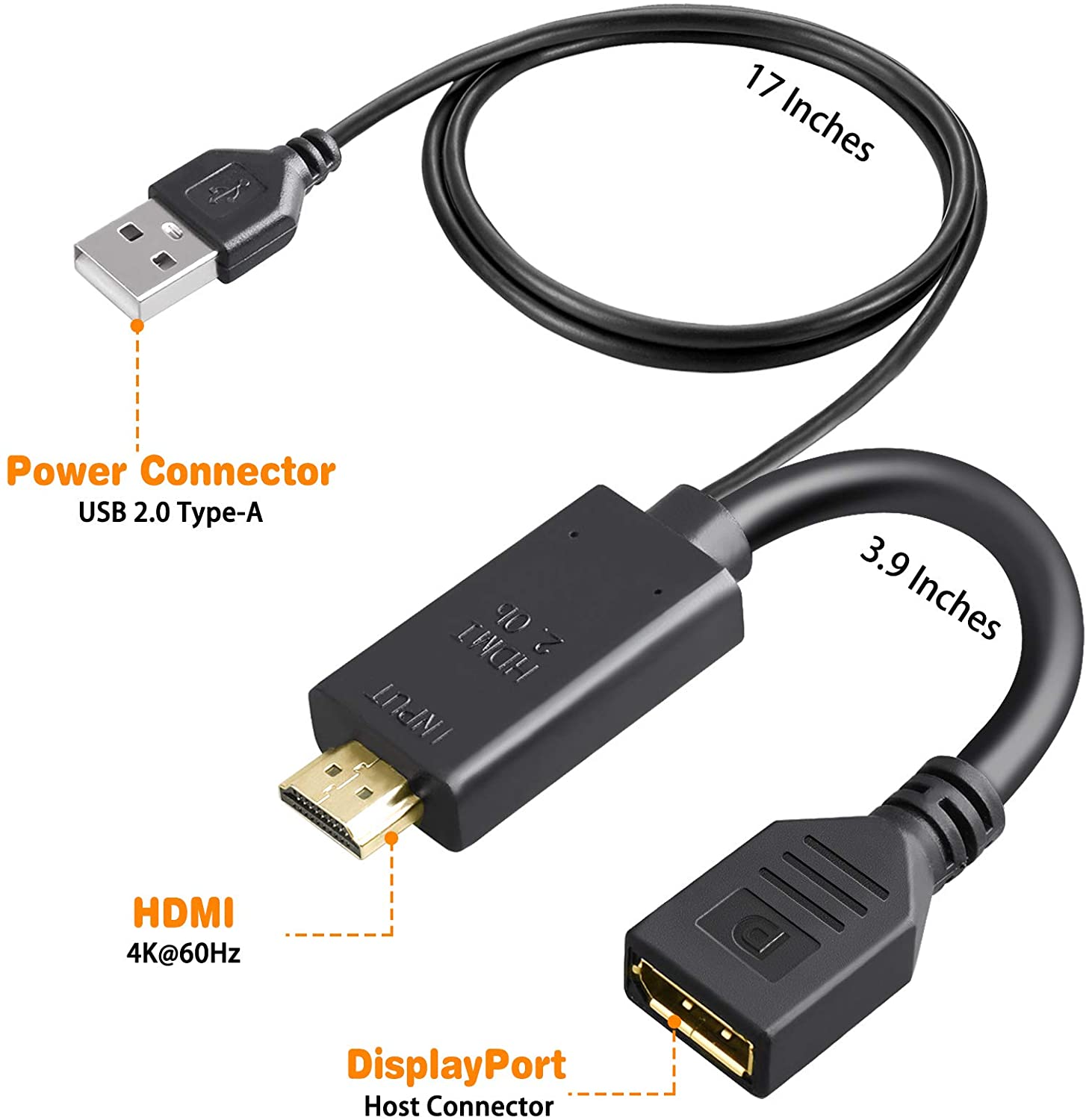 DisplayPort Adapter, 4K 60Hz HDMI 