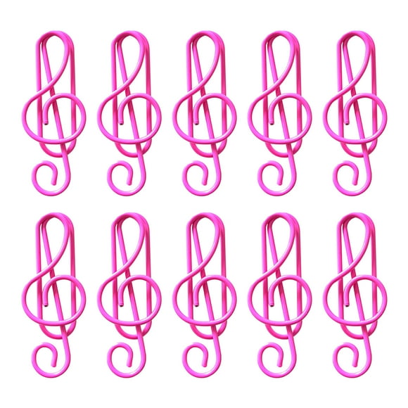 LSLJS Musique Trombones en Métal Multicolores Trombone de Notes de Couleur Trombone Créative Trombone de Forme Spéciale Fournitures de Bureau Trombone, Trombone de Notes