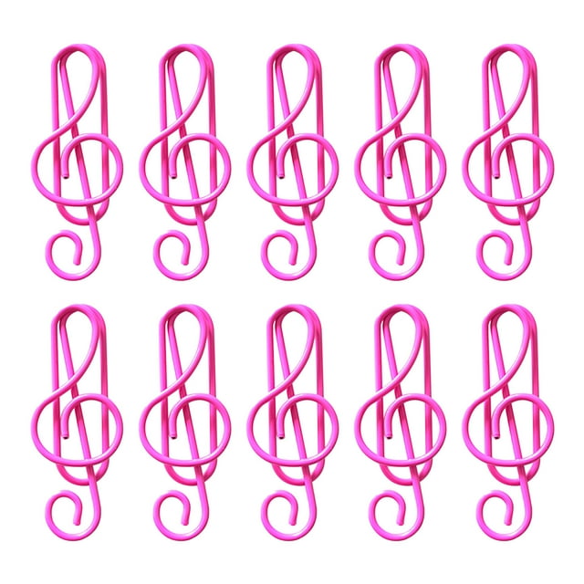 Music Multicoloured Metal Paper Clips Color Note Paper Clip Creative Paper Clip Special-shaped Paper Clip Office Supplies Paper Clip