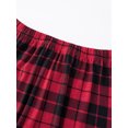 thumbnail image 5 of Family Christmas Pajamas Matching Sets Star Tree Letter Print Plaid Pajamas Sleepwear Pjs with Dog, 5 of 9