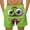 Green, variant on Board Shorts for Men Funny Face Frint Elastic Waist Swim Trunk Summer Casual Beach Vacation Bathing Suit Breathable Drawstring Stretch Shorts