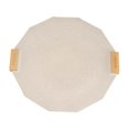 thumbnail image 4 of Parrilla para barbacoa, sartén para cocinar, placa para barbacoa, mangos de madera desmontables, parrilla alta Blanco, 4 of 9