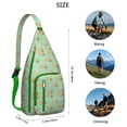 thumbnail image 2 of Cute Avocado Sling Backpack - Playful Kawaii Illustration, Multi-Functional Shoulder Bag, 2 of 4