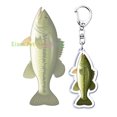 thumbnail image 3 of Llavero con forma de hombre pescador de lubina, accesorio para bolso, colgante, llavero de pescador, océano, joyería, regalos para fanáticos, peces, 3 of 5