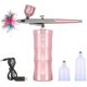 thumbnail image 1 of Kit de aerógrafo, minipistola pulverizadora portátil con cepillo de aire y compresor, juego de pintura de acción simple y doble, 1 of 4