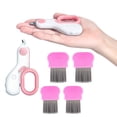 thumbnail image 7 of Gegong 5Pack Flea Comb for Cats, Pet Lice Comb Set, Pet Tear Stain Remover Comb Stainless Steel Round Head Comb with Pet Nail Clippers(Pink), 7 of 7
