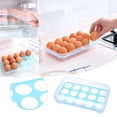 thumbnail image 2 of Harpily 50% Off Clear! Pantry Organization and Storage Kitchen Supplies Refrigerator Egg Storage Box 15 Grid Portable Picnic Egg Storage Box Plastic Egg Box Travel Egg Storage Container, 2 of 9