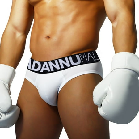 

FZM Men s Cotton U-convex Pocket Briefs Sexy And Comfortable Slim Solid Color Low-rise Panties