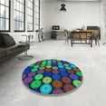 thumbnail image 4 of Ahgly Company Machine Washable Indoor Rectangle Transitional Mint Green Area Rugs, 5' x 8', 4 of 7