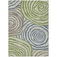 thumbnail image 2 of 9' X 12' Beige Taupe And Green Abstract Washable Indoor Outdoor Area Rug, 2 of 5