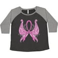 thumbnail image 3 of Inktastic Breast Cancer Awareness with Butterfly Ribbon Words Women's Plus Size T-Shirt, 3 of 5