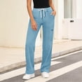thumbnail image 2 of cfhntfmh Womens Workout Pants with Pockets Lightweight Drawstring Loose Fit Pants for Athletic Gym Running, 2 of 6