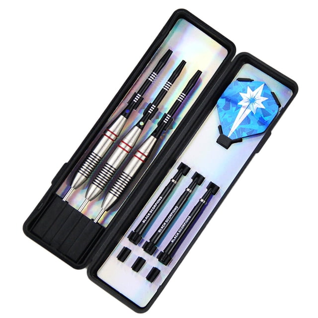 3 Pcs/ Ensemble Fléchettes Professionnelles en Acier Inoxydable Arbres en Aluminium Jeux de Sport Extérieurs et Intérieurs