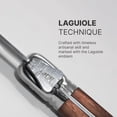 thumbnail image 6 of JS Gourmet Laguiole Steak Knives Set of 6, Stainless Steel Serrated Blade Edge with Wooden Handles and Bamboo Storage Box, 6 of 7