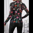thumbnail image 4 of Blusas de de Larga para Mujer, Cuello Alto, Transparentes, para Salir, Ropa de Club. Colorido L, 4 of 10