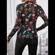 thumbnail image 4 of Blusas de de Larga para Mujer, Cuello Alto, Transparentes, para Salir, Ropa de Club. Colorido M, 4 of 10