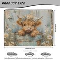 thumbnail image 7 of COEQINE Universal Car Boot Mat All Weather Cargo Liner Floor Mat with Non-Slip Backing Scratch-proof Pet Cargo Mat Suitable for Most Car Models, Highland Cow Daisy Wood Grain, 7 of 7