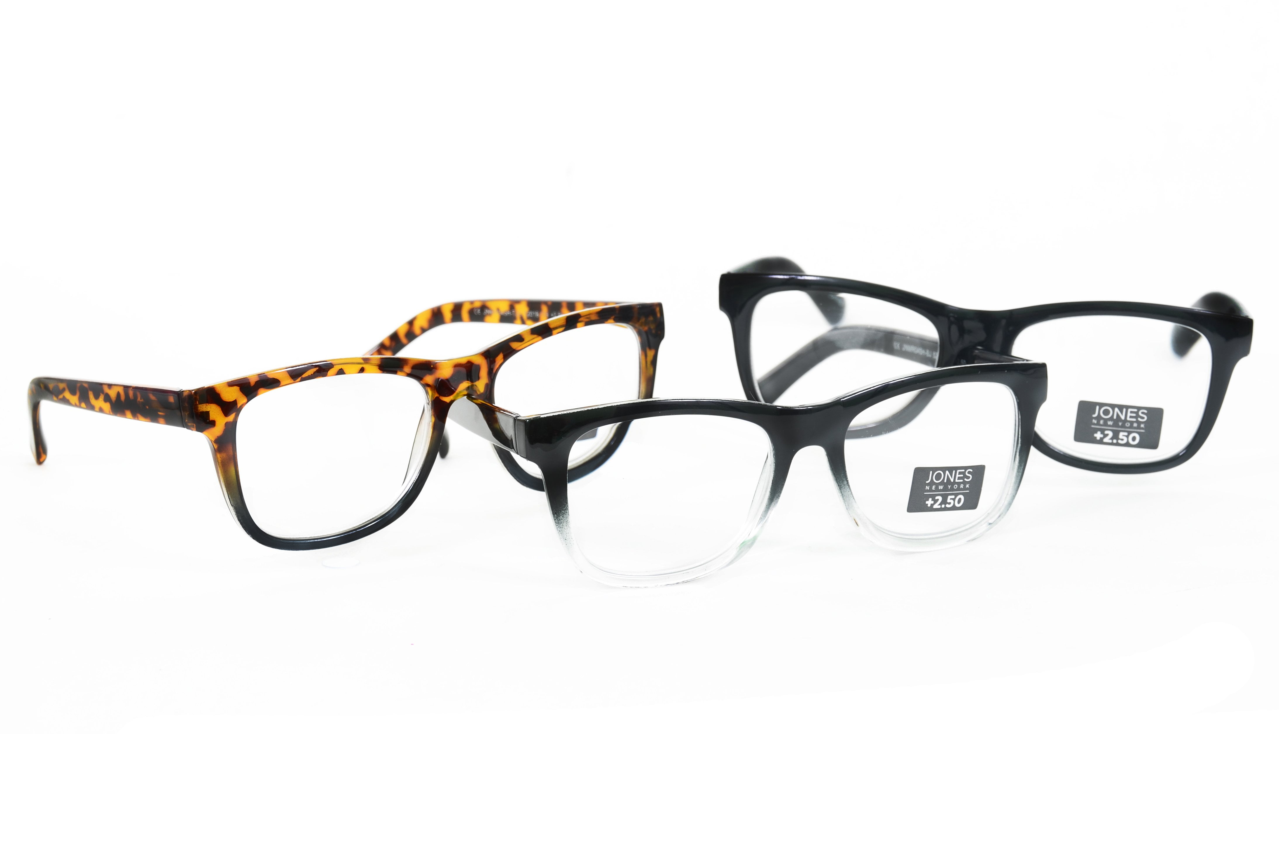 Jones New York Signature Fashion Print Reading Glasses 3 Pack +2.50