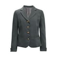thumbnail image 3 of vastwit Kids Girls Blazer Suits Jacket Long Sleeve Lapel Collar School Uniform Coat with Pocket Gray 16, 3 of 6