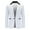 White, variant on Suits Aqestyerly Men's Plus Size Coats New Casual Men's Suit Color Matching Single Breasted Slim Middle-Aged Suit Long Sleeve Hoodless Casual Outwear and Jackets