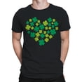 thumbnail image 2 of Shamrock Heart Lucky Clover St. Patricks Day Design Men's T-shirt, 2 of 3