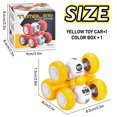 thumbnail image 2 of Cddzsw Camión con tracción hacia atrás para niños pequeños de 3 a 5 años 6 rondas de inercia 360 juguetes giratorios para autos acrobáticos 3 4 5 6 años Vehículo Push And Go Favores de fiesta para niñ, 2 of 5
