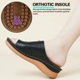 thumbnail image 6 of Atoshopce Women Flip Flop with Massage Arch Support Wedges Sandals Brown 10, 6 of 7