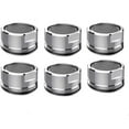 thumbnail image 1 of 6 Pack Faucet Aerator 1.5 Inch Male Thread Aerator Faucet Filter with Washer for Kitchen Bathroom Sink Aerator Regular Standard Replacement Part with Brass Housing GPM Pack Faucet Aerator 2 GPM, 1 of 5