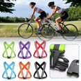 thumbnail image 3 of New Black (C) One Size$Outdoor Cycling Reflective Straps High Elastic Reflective Vest Cycling Sports Reflective Clothing Reflective Vest, 3 of 5