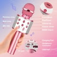 thumbnail image 2 of Karaoke Microphone for Kids, Toys for 3-12 Year Old Girls, Kids Microphone Girls Toys Bluetooth Microphone Birthday Gifts for 3 4 5 6 7 8 Years Old Girls Boys, 2 of 7
