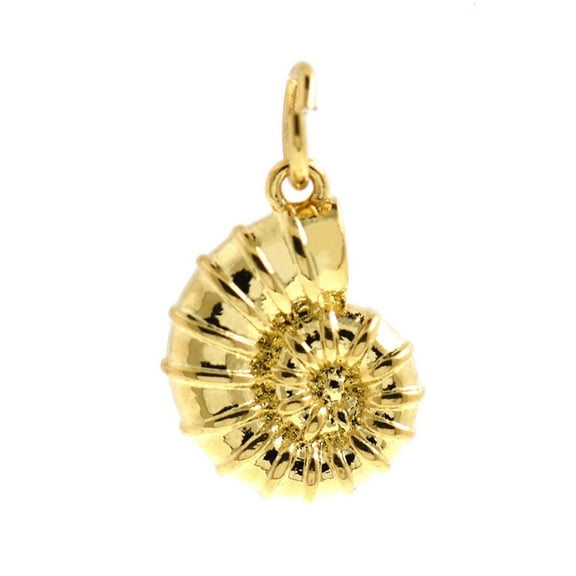 18k Gold Filled Conch Shell Charm,Seashell Shape Jewelry Accessory,DIY Bracelet Earring Pendants 13.5x9.5mm 10Pcs