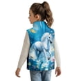 thumbnail image 3 of Pzuqiu Horse Boy Outerwear Vest Size 11-12 Fall Winter Clothes Soft Sleeveless Vest Zip Up for Boy Stand Collar Personalized Fall Outerwear Versatile Comfortable for Everyday Wear, 3 of 7