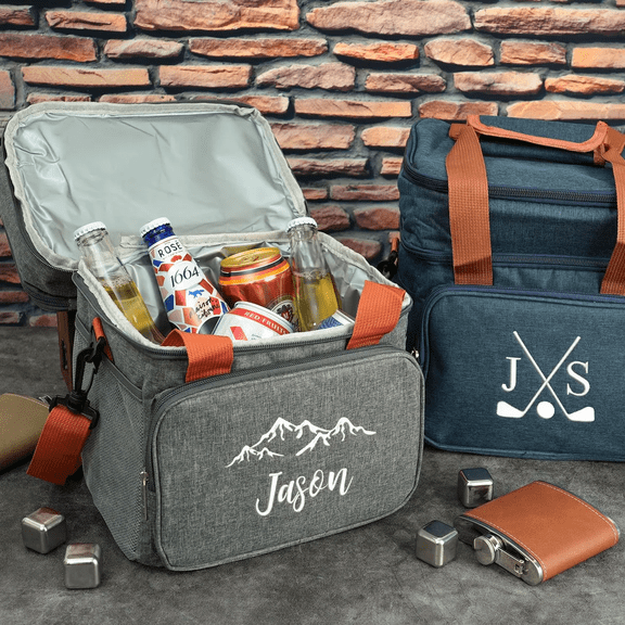 Personalized Cooler Bag: Embroidered Groomsmen Gifts, Golf Beer Cooler Bags, BestMan Gift