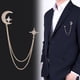 thumbnail image 3 of Broche prendedor de solapa para trajes de hombre jinwen oro, 3 of 8