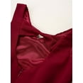 thumbnail image 5 of Manyakai Girls' Chiffon Dress Beaded Wedding Junior Bridesmaid Dance Party Prom Burgundy 6, 5 of 6