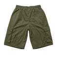 thumbnail image 5 of LiuXxxx Casual Cargo Shorts with Multiple Pockets for Athletic Hiking Training Outdoor Sports Lightweight Breathable Elastic Waist Summer Green M, 5 of 5