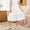 White, variant on Cethrio Girls Midi Skirts Size 10-12, Ruffled High-waisted Summer A-Line Faux Denim Skirts Blue