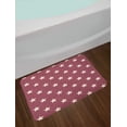 thumbnail image 2 of Star Bath Mat, Repeating Stars Celestial Bodies Cartoonized Drawing Simplistic Print, Plush Bathroom Decor Mat with Non Slip Backing, 29.5" X 17.5", Mauve Taupe Champagne, by Ambesonne, 2 of 2