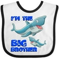 thumbnail image 3 of Inktastic I'm the Big Brother Shark Boys Baby Bib, 3 of 4